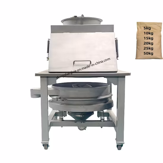 Sacco per polvere che scarica la polvere